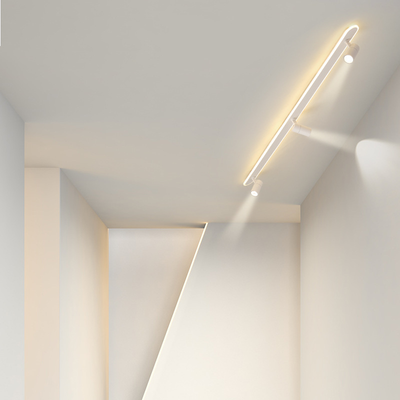 Modern Rectangular Black and White LED Indoor Decorative Spotlights Ceiling Lights for Clothing and Jewelry Stores