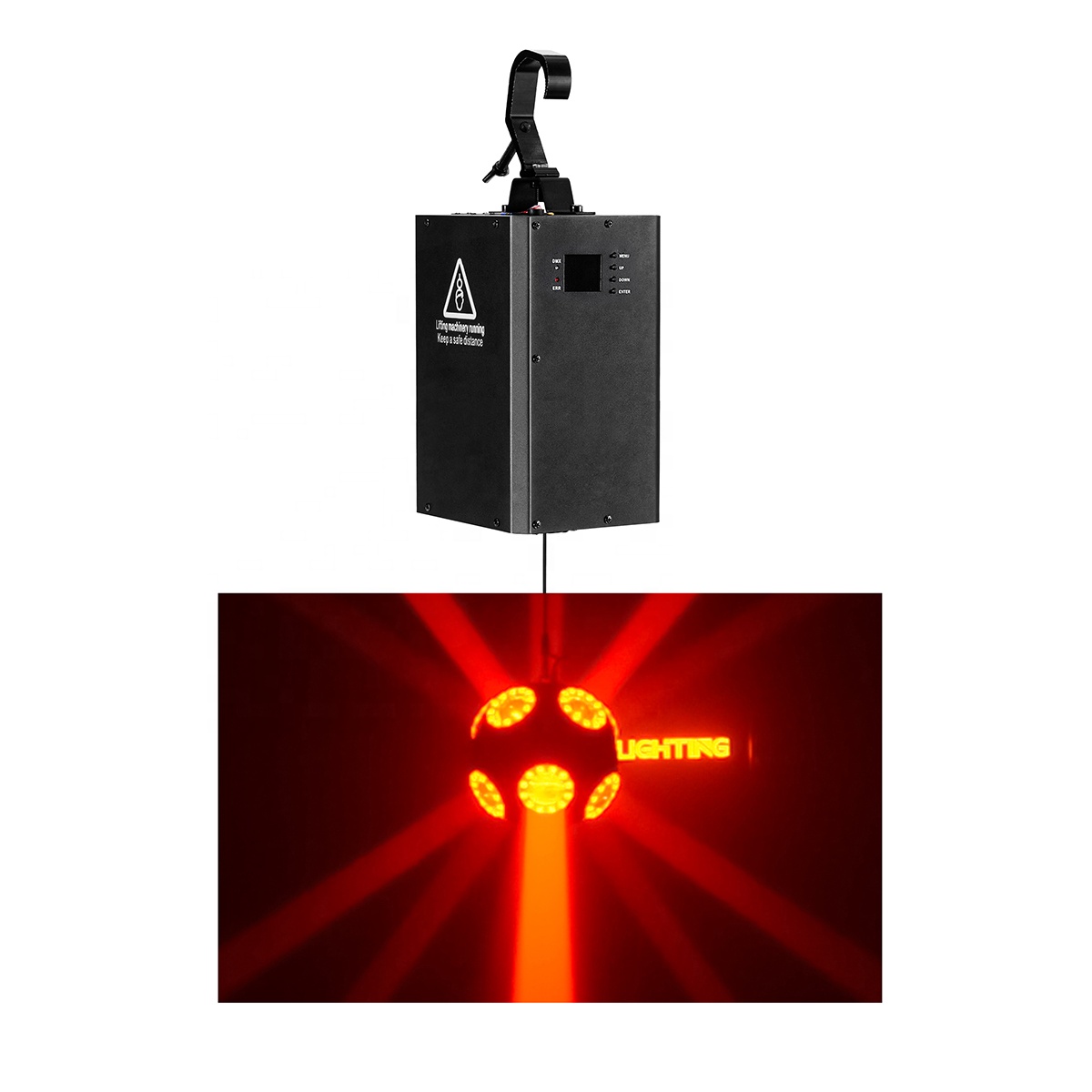 New LED Kinetic 28cm Football Light System Night Club Lighting For Disco Events Winch Dmx Led Kinetic Lighting