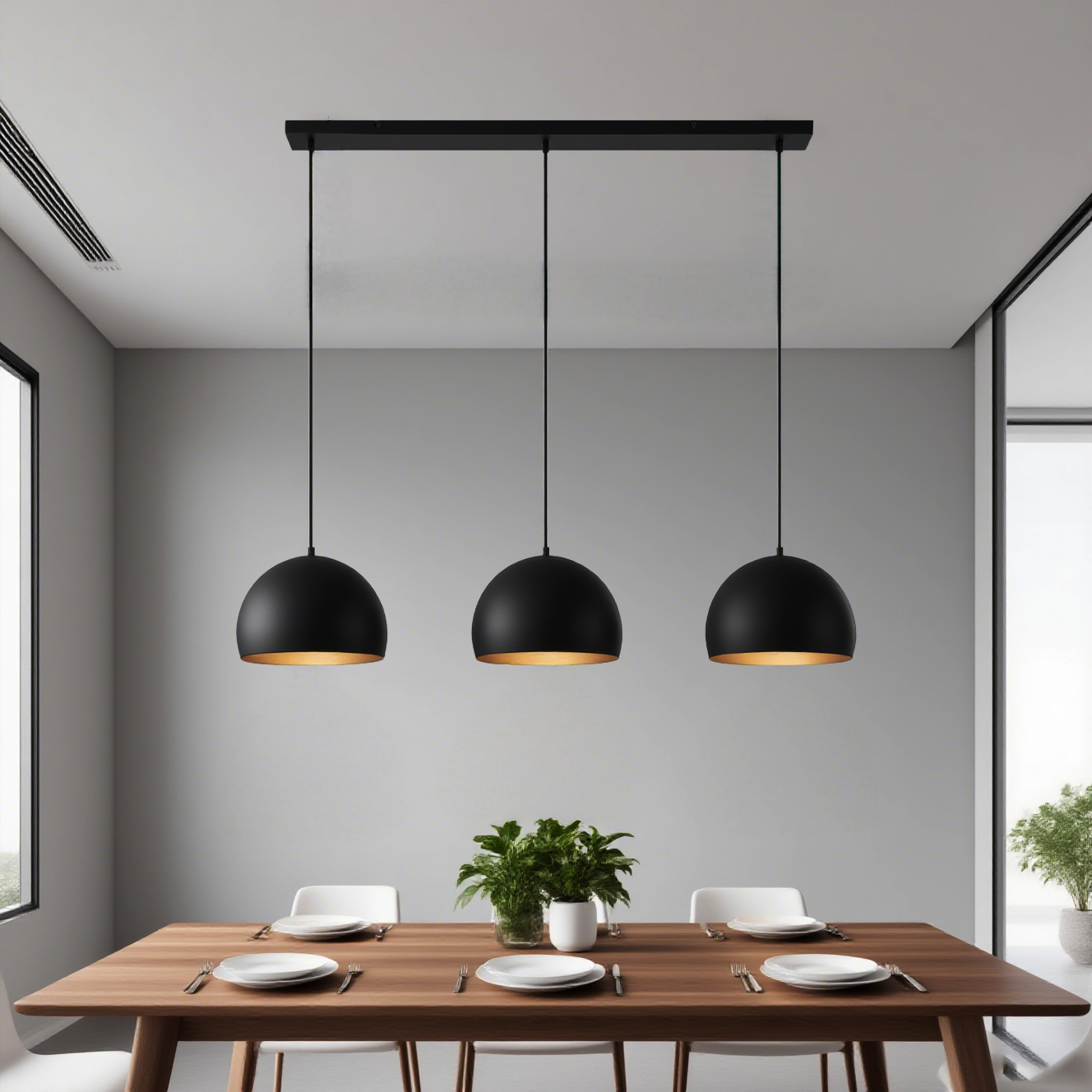High-End Custom Modern Simple Chandelier Preferred Hotel Projects Luxury Villas Warm White Light Long Shape Room Space Black