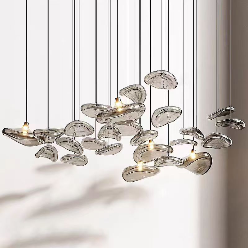 VEKO Modern Chandeliers Pendant Lights Art Glass Hotel Lobby Chandelier Public Airport Project Chandelier