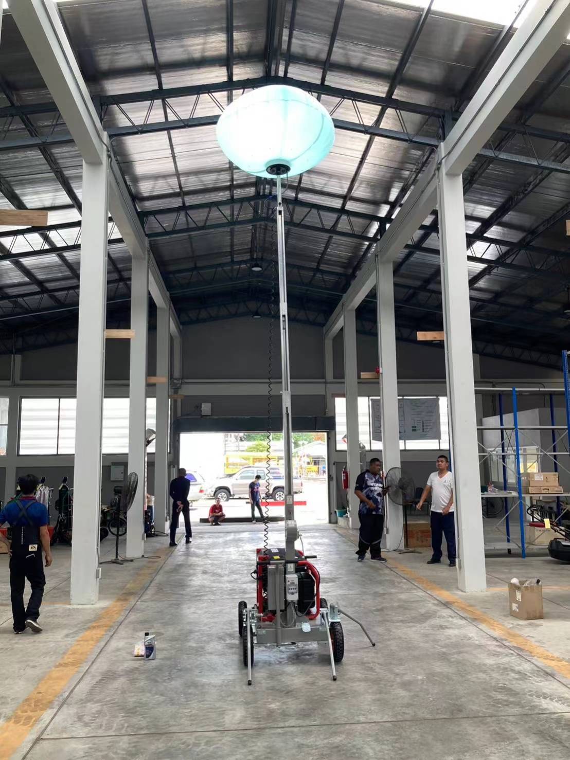Wanco Mobile LED Balloon Light Tower Portable Construction Site Lighting Equipment