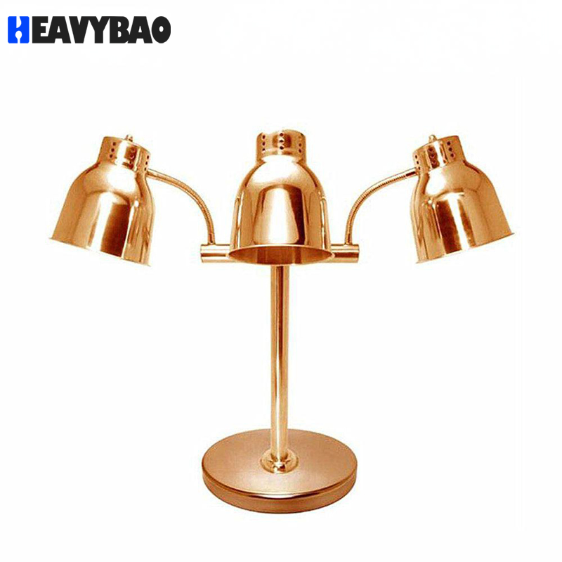 Heavybao Rose Gold Heat Food Warmer Table Lamp for Buffet Restaurant