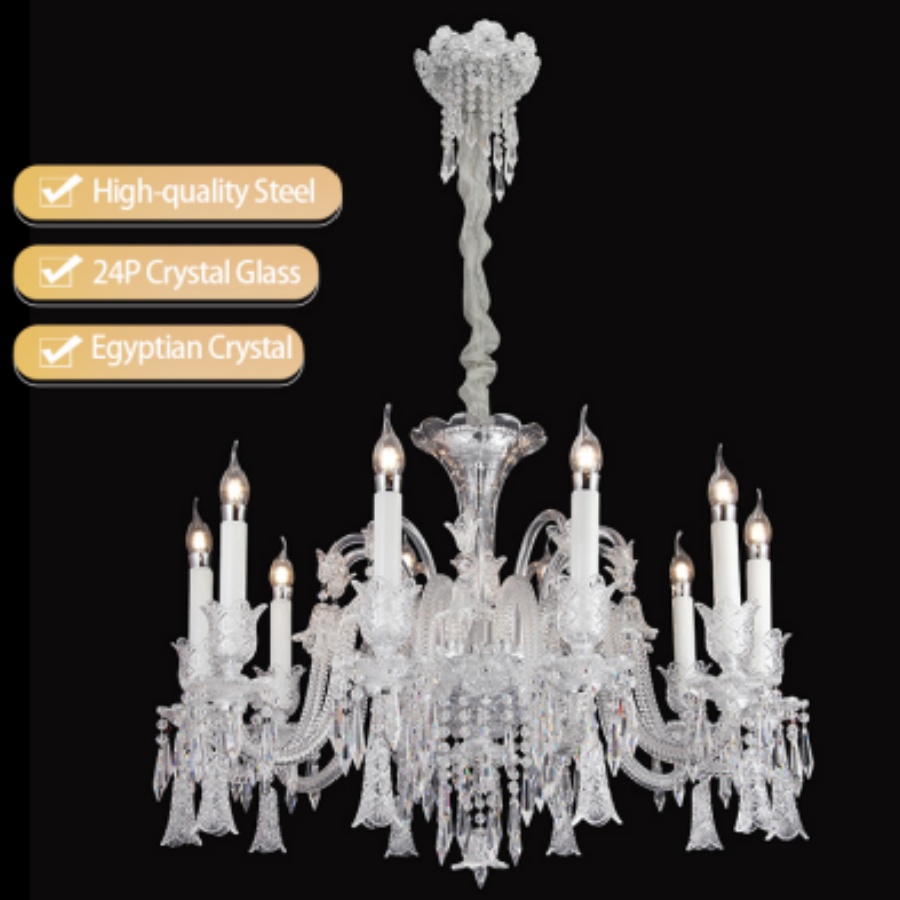 European Style Large Hotel Lobby Luxury Chandelier Decor Living Room Villa Loft Crystal Modern Chandelier Pendant Light