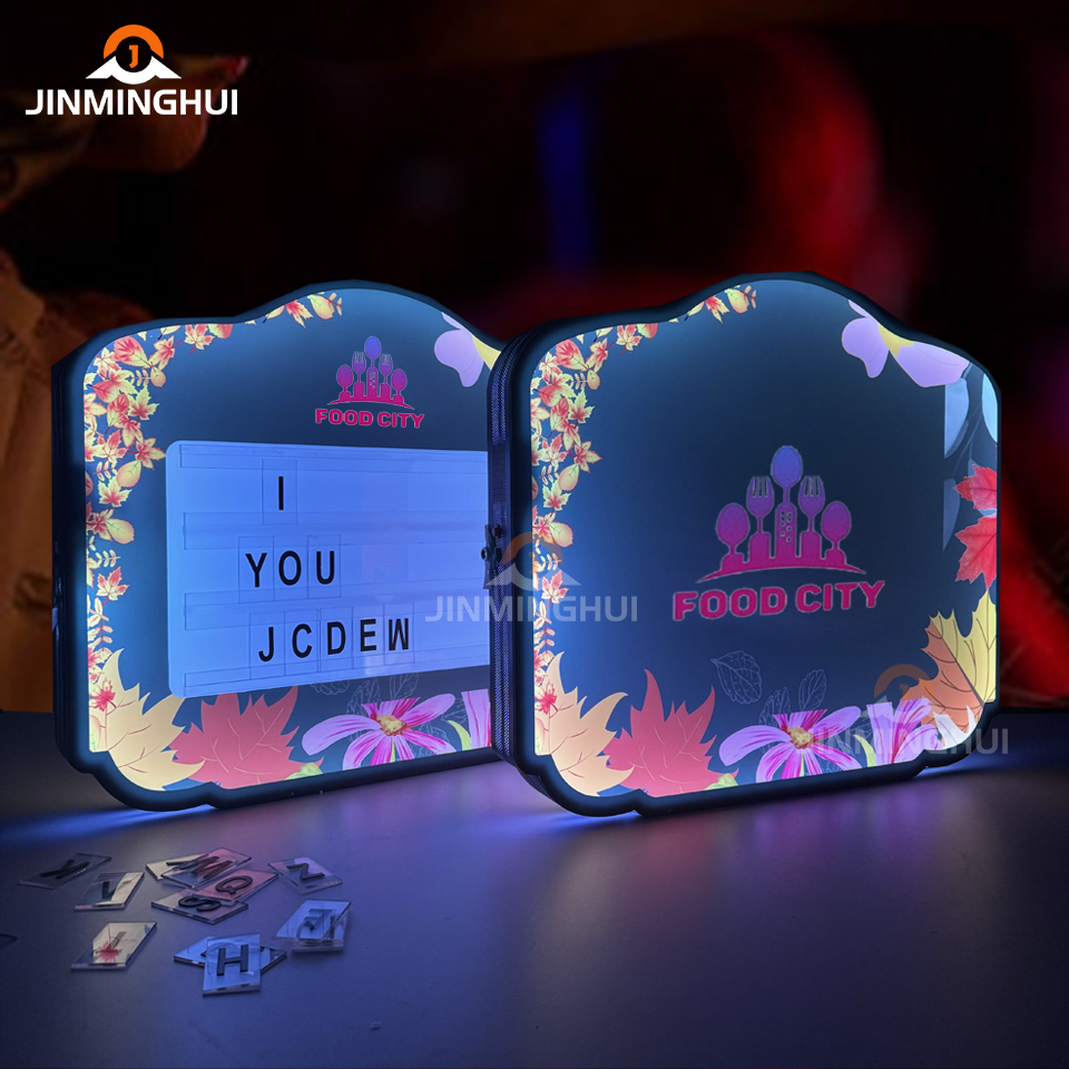 Customized High Quality Restaurant Bar Lounge Nightclub Rechargeable Marquee Light up Led Message Board for VIP Service