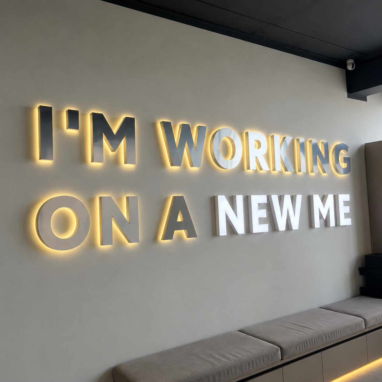 Custom LED Sign Backlit Logo Sign Metal LED Letter Sign Business Reception Wall Signage Indoor Outdoor Hotel Coffee Shop Decor