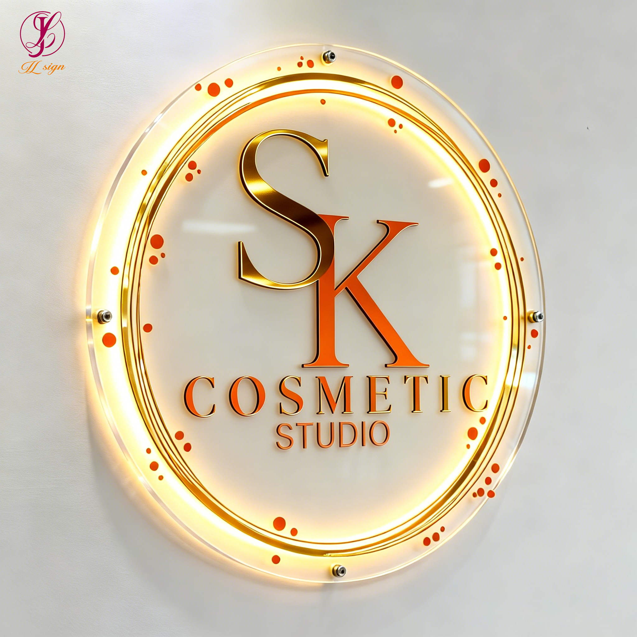 Lash SALON SPA Reception RestRoom Wall Backlit Lighting Sign For Interior Brand Signage Name Logo Neon Lighting Shop Store Decor