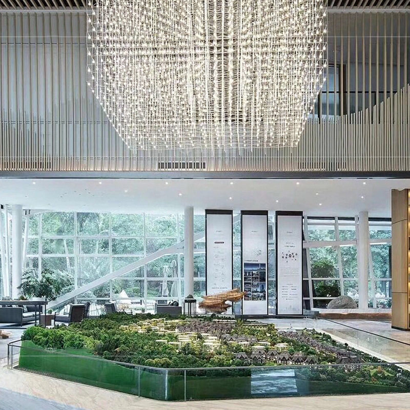 Luxury Commercial Pendant Lighting System For Reception Areas