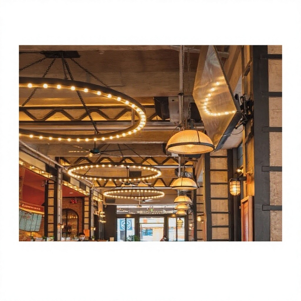 Industrial Style Bar Lamps Retro Clear Bar Community Decoration Hotel Lobby Iron/PVC Chandelier Pool Hall Atmosphere Light 5000K