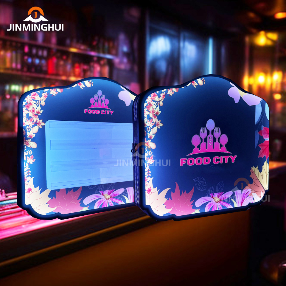 Customized High Quality Restaurant Bar Lounge Nightclub Rechargeable Marquee Light up Led Message Board for VIP Service