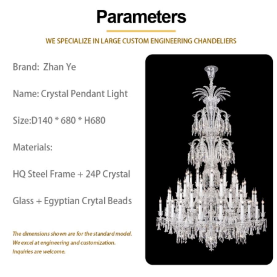 Duplex Chandelier Modern Simple Villa Crystal Lamp Hotel Lobby Living Room Staircase Long Chandelier Decorations Lights