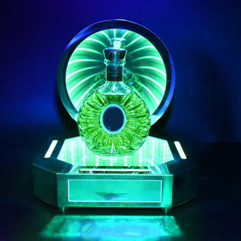 LED wine bottle display