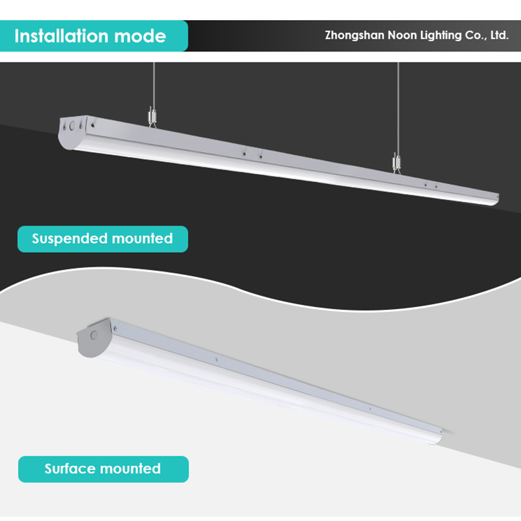 Modern Style Indoor Hotel Corridor Decor 45W 60W 70W 80W LED Batten Light Energy Saving White Design for Interior Decorations