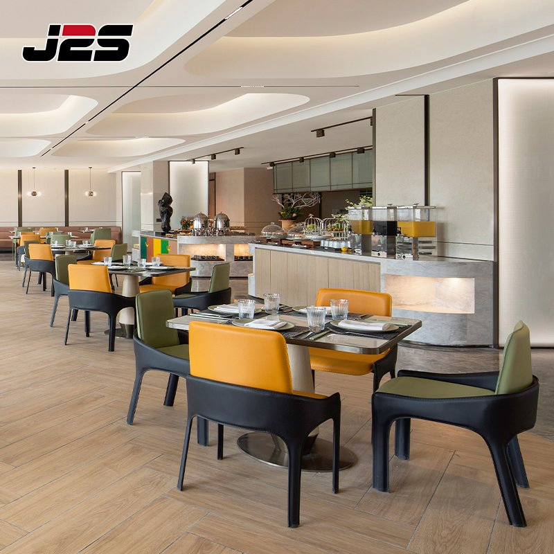 J2s Commercial Restaurant Furniture Set Tables and Chairs for Hotel Buffet Area