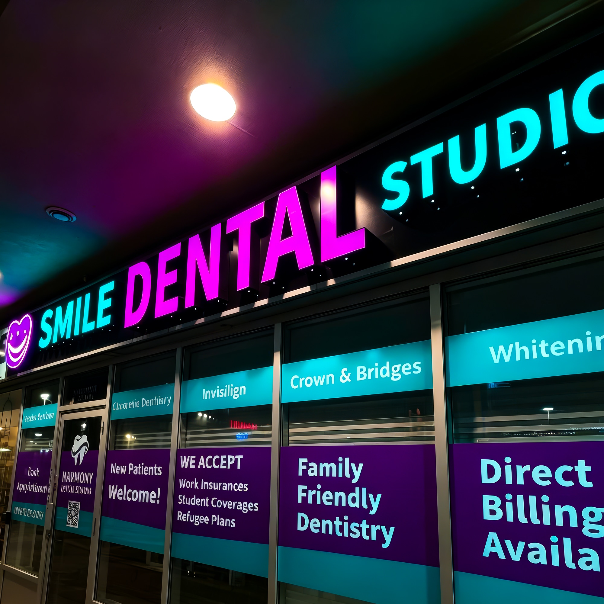 Custom Front Lit Channel Letters LED Barber Shop Sign Board Acrylic Face Illuminated Storefront Letters for Hair Salon Exterior