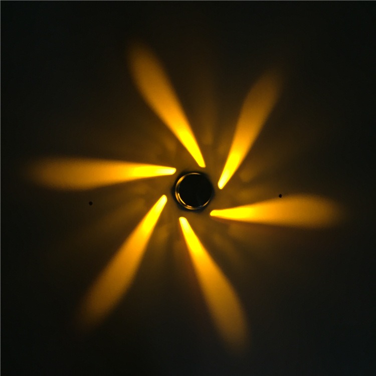 Surface Mounted Recessed LED Wall Lamp Ceiling Decorative Lights Windmill Shaped KTV bar Corridor Aisle Atmosphere RGB Lights