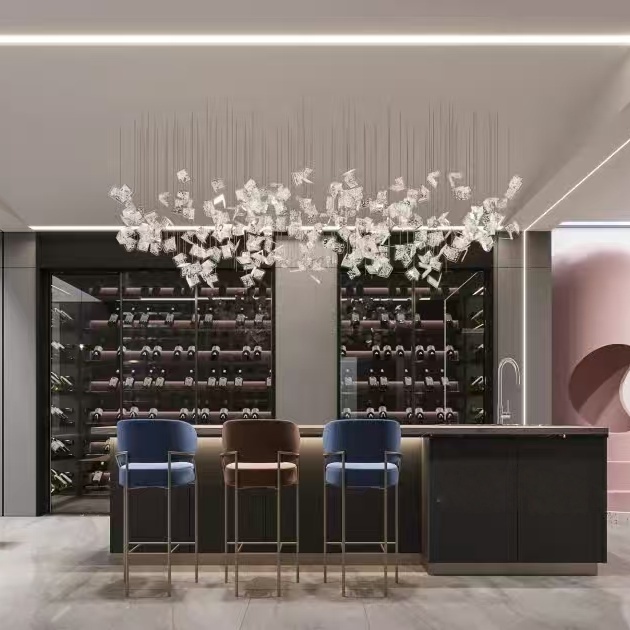 Acrylic Chandeliers with Warm White Light