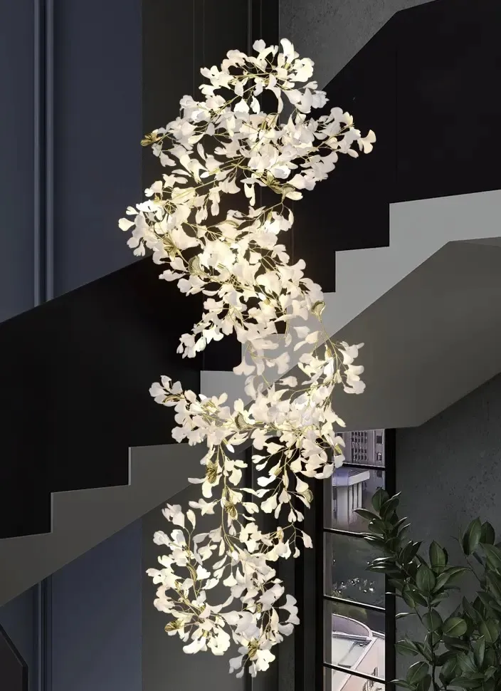 Light Luxury Nordic Post-Modern Hotel Fashion Atmosphere Bedroom Dining Room Wedding Led Chandeliers Light