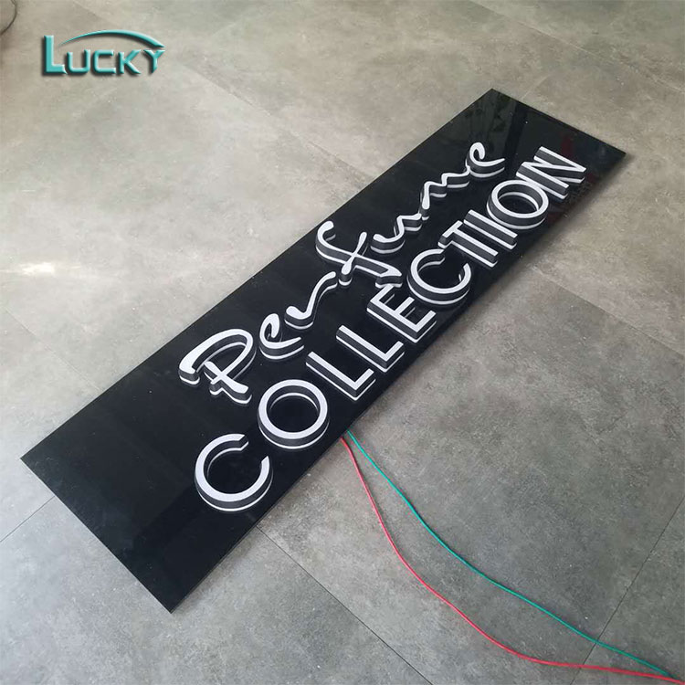 Reception Light up Shop Signs Solid Acrylic Led Letters for Decor