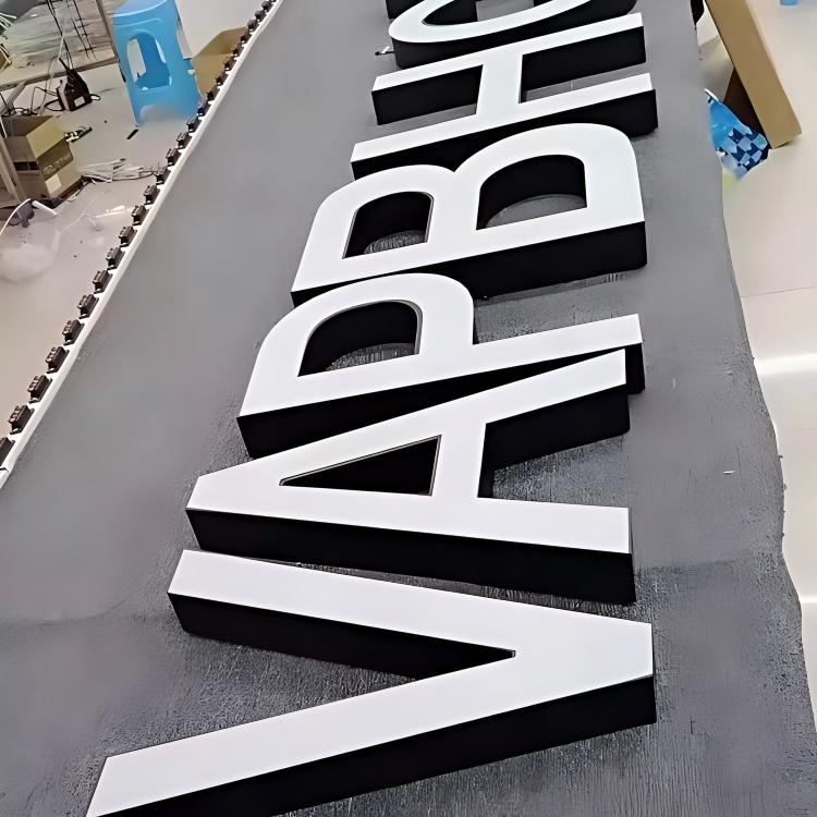 Custom Alphabet Lighting Iron Acrylic LED Channel Logo Letters Middle Size High Brightness Pendant Light For Yoga Room Gym
