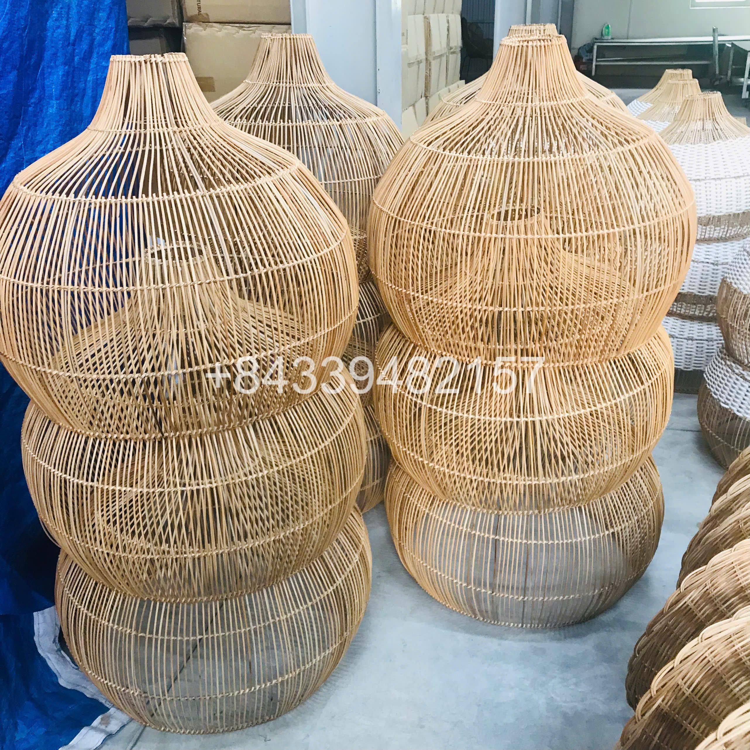 Home Decoration Indoor Lampshade &amp; Pendant Big Rattan Lampshade/Chandelier High Quality for Living Room/ Hotel/Restaurant