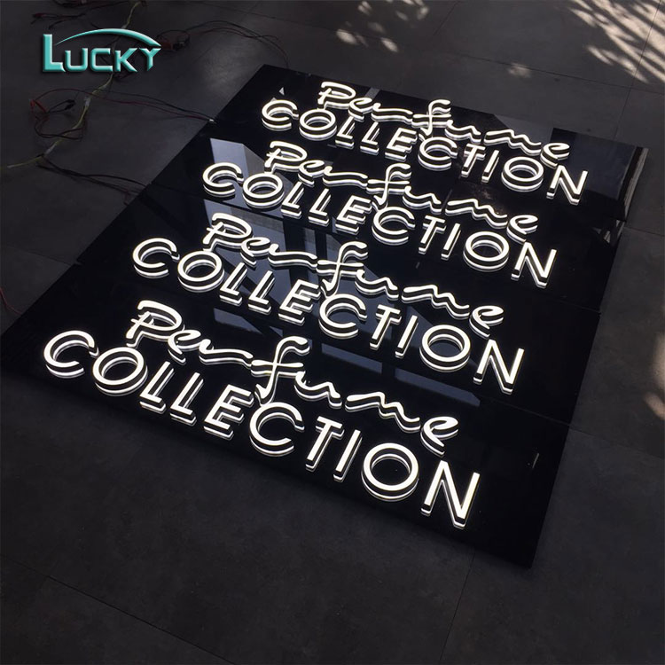 Reception Light up Shop Signs Solid Acrylic Led Letters for Decor