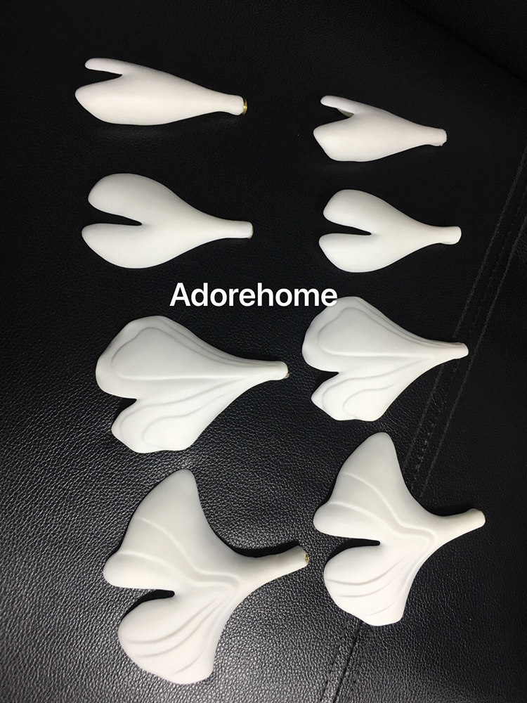 Modern Chandelier Custom Ceramic Ginkgo Leaf Branch Pendant Lights Living Room Dining Room Bedroom Hotel Villa Artistic Design
