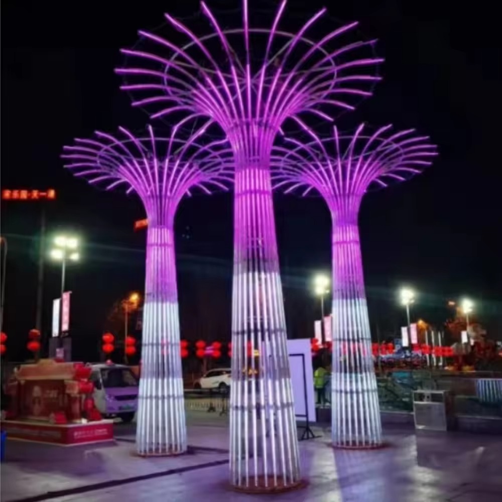 Multipurpose Landscape Lighting Tower Shape Waterproof Led Outdoor Decorative Creative Motif Lights
