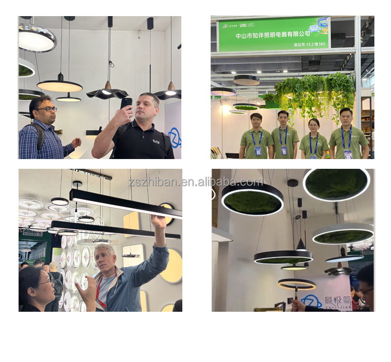 Modern RGB LED Chandelier Atmospheric Decor Smart Color Changing Pendant Light