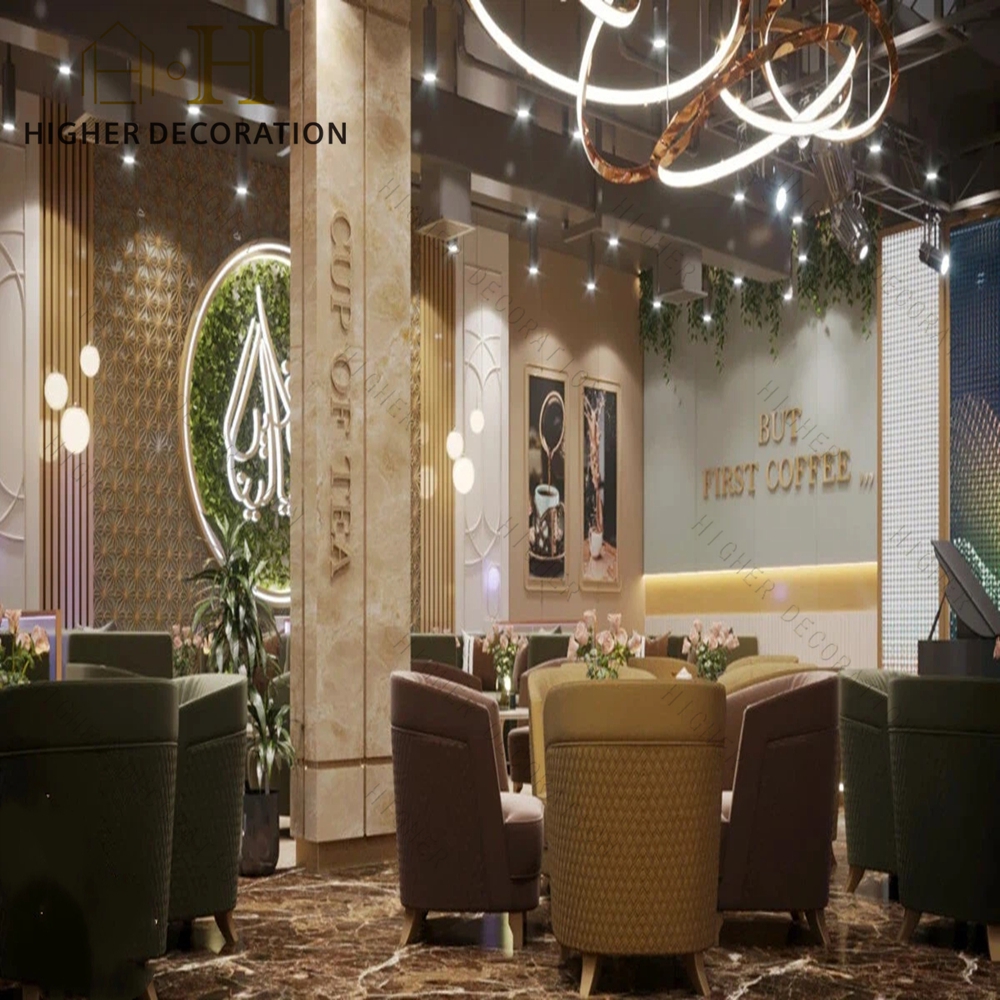 Fashion Night Club Design Metal Wood bar Furniture Sets Led Strip Light Night Club Accessories with Lighting