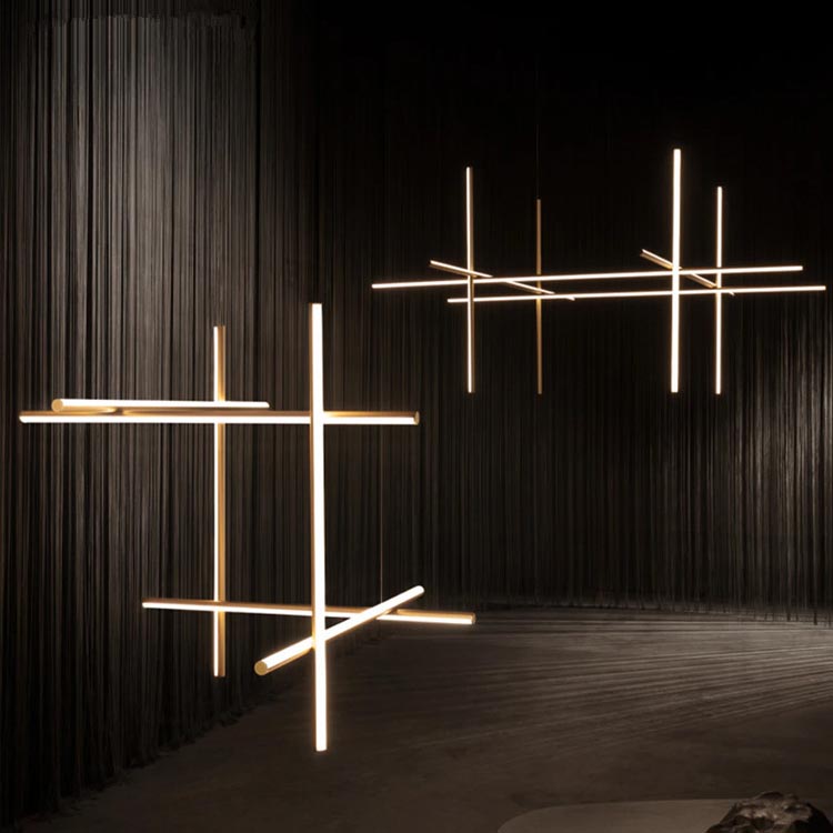 Modern Simple Custom Stainless Steel Lamp Living Room Bedroom Dining Room Hotel Lobby Chandelier Pendant Light