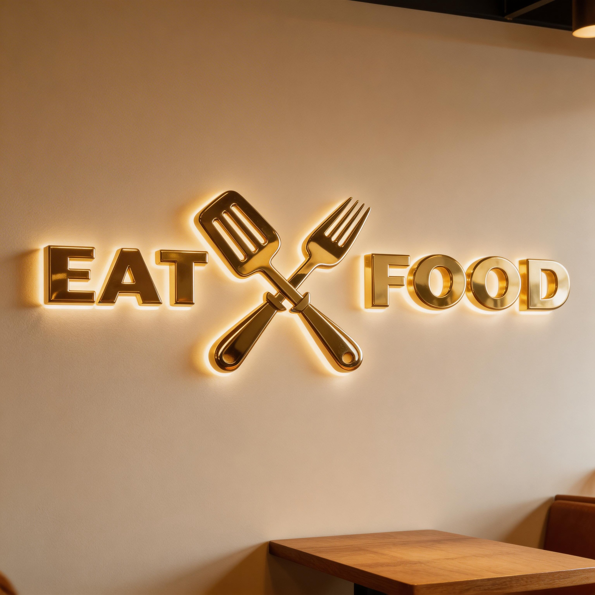 Business Name SPA Beauty Salon Sign And Reception Signs Gold Mirror Metal Letter 3D Led Brand Logo Backlit Sign For Business