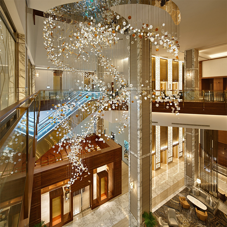 Exquisite Customization Decorative Chandelier Engineering Light Creative Hotel Lobby Art Lighting Pendant Light