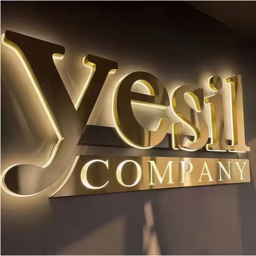 Customized Backlit Business Led Sign Channel Letter Sign For Custom Office Led Illuminated Sign Outdoor Brandname Display