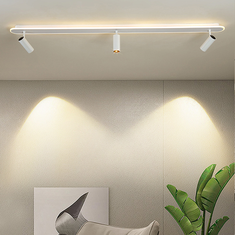 Modern Rectangular Black and White LED Indoor Decorative Spotlights Ceiling Lights for Clothing and Jewelry Stores