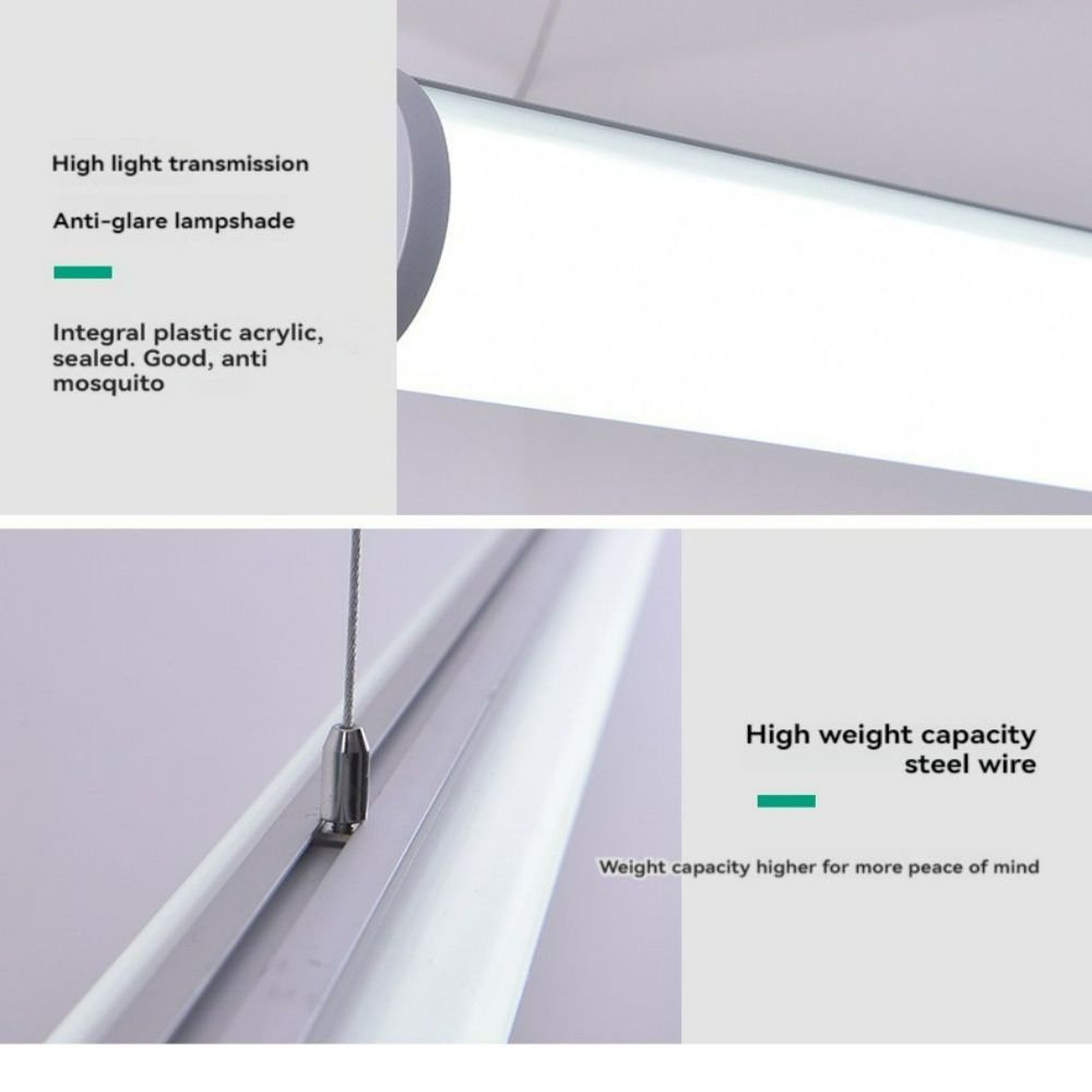 Diameter 60mm Office Light Luxury Restaurant bar Commercial Chandelier Modern Simple New Cylindrical Led Long Profile