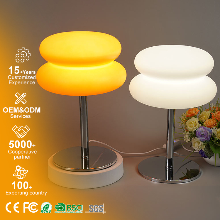 New Creative Modern Orange Table Lamp Bedside Living Room Simple Lighting Decoration Small Led Night Light