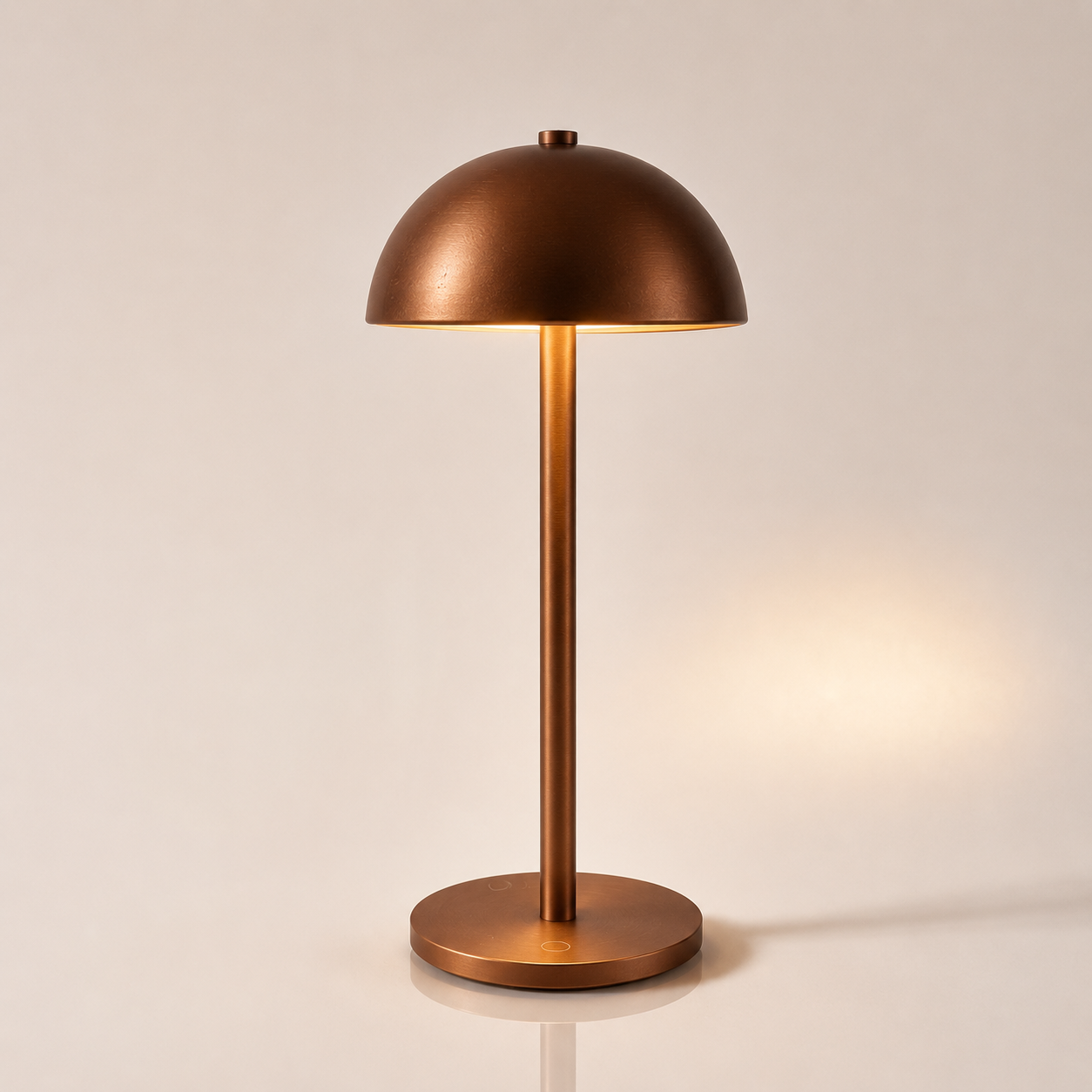 Bar Lounge Cordless Rechargeable LED Ambient Light Touch Control Bronze Metal Decorative For Cocktail Dining Table Lamp