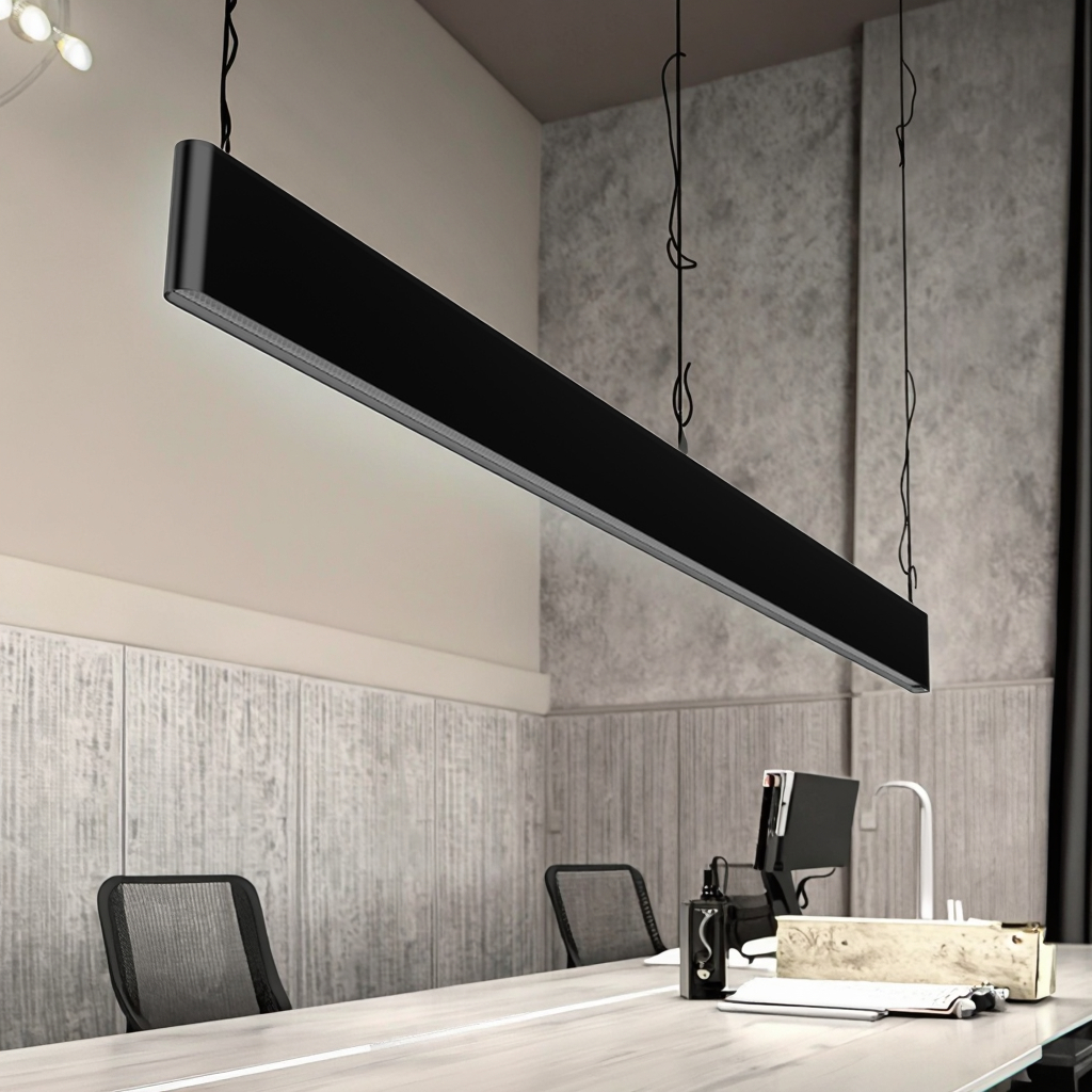 Hot Sale LED Aluminum Office Lamp IP20 Indoor Commercial Hanging Lamp for Office Shop Chandelier Pendant Lights