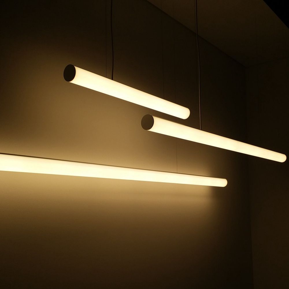 Diameter 60mm Office Light Luxury Restaurant bar Commercial Chandelier Modern Simple New Cylindrical Led Long Profile