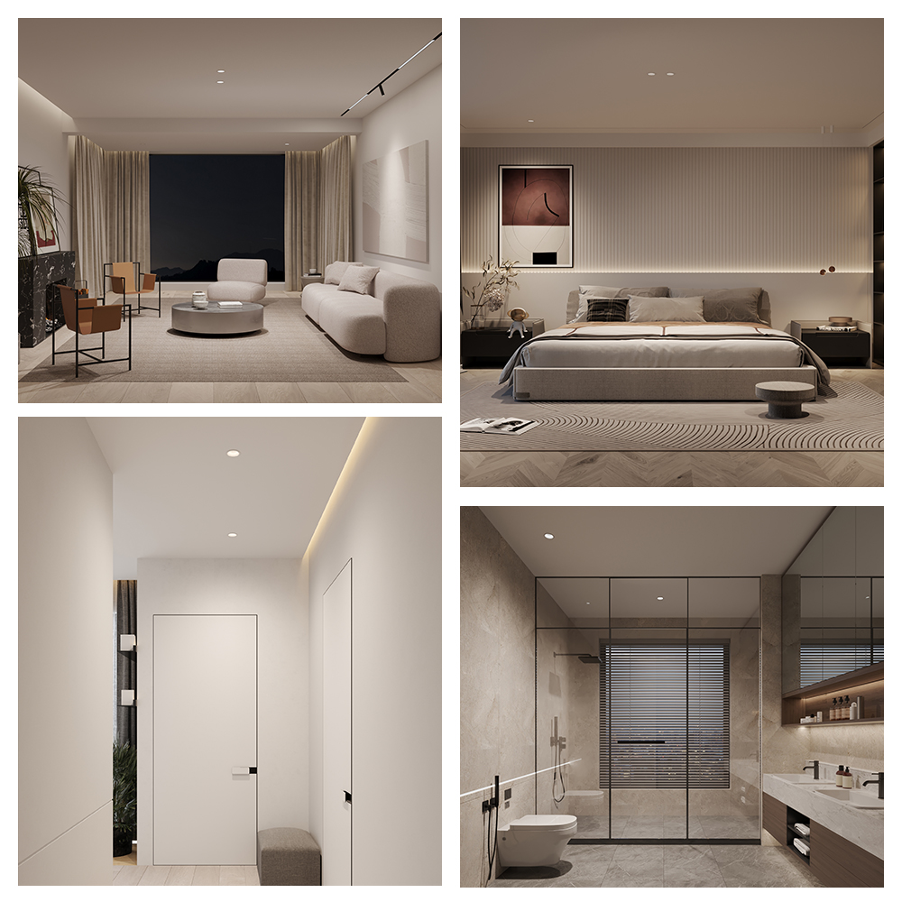 XRZLux Professional LED Lighting Modern Design Optimized Environment Service Layout Plan DIALux Simulation for Indoor Lighting