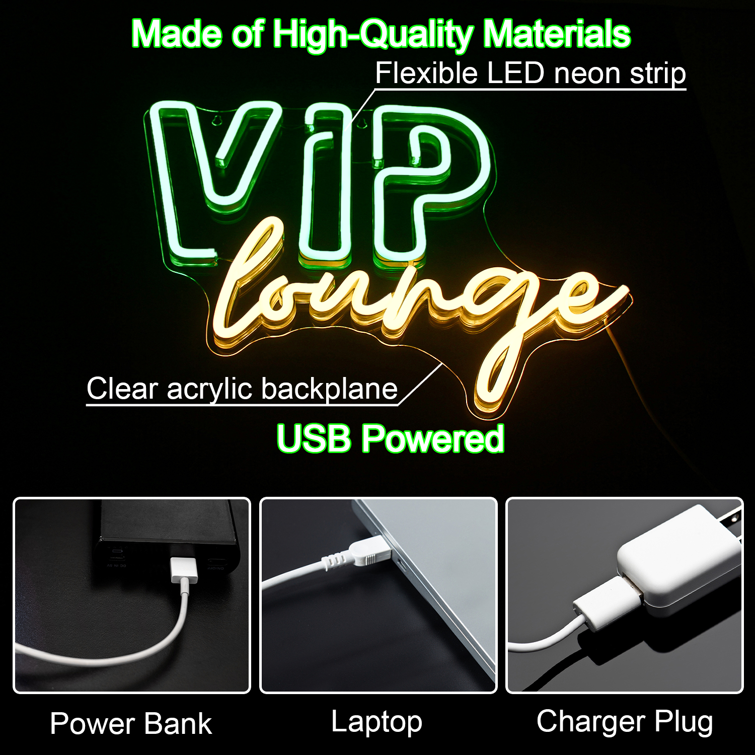 Custom LED Neon Lights Acrylic VIP Lounge Logo for Nightclub Business Wall Decoration Bedroom Landscape Wall Led Neon Signs