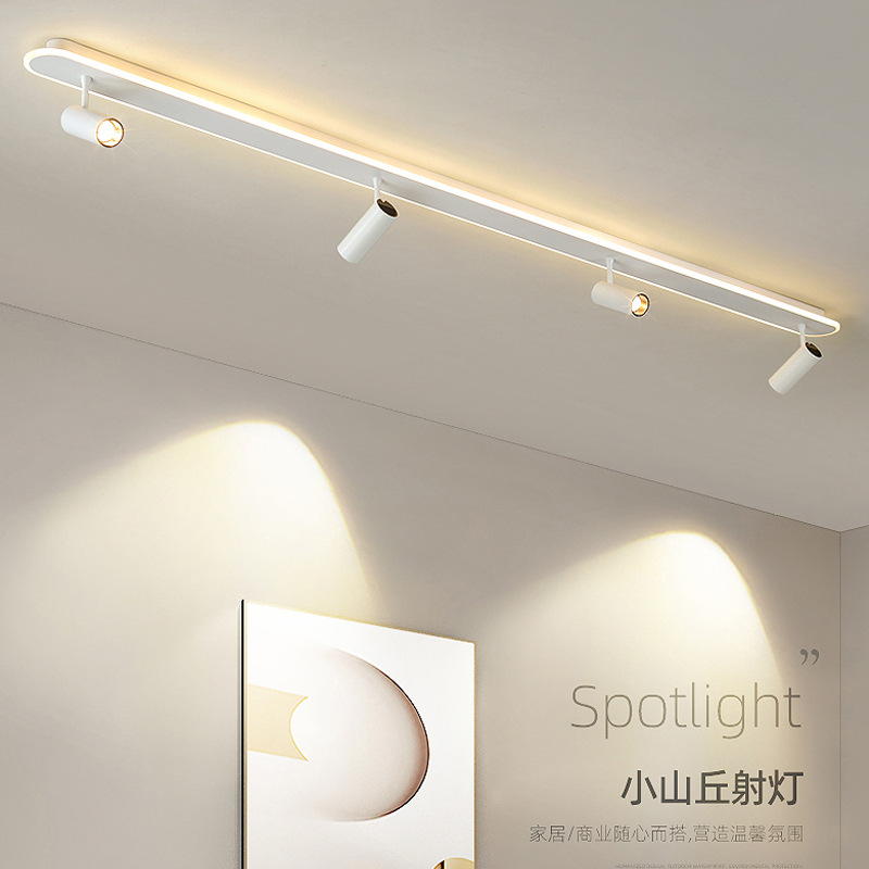 Modern Rectangular Black and White LED Indoor Decorative Spotlights Ceiling Lights for Clothing and Jewelry Stores