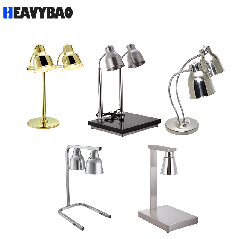 Heavybao Rose Gold Heat Food Warmer Table Lamp for Buffet Restaurant