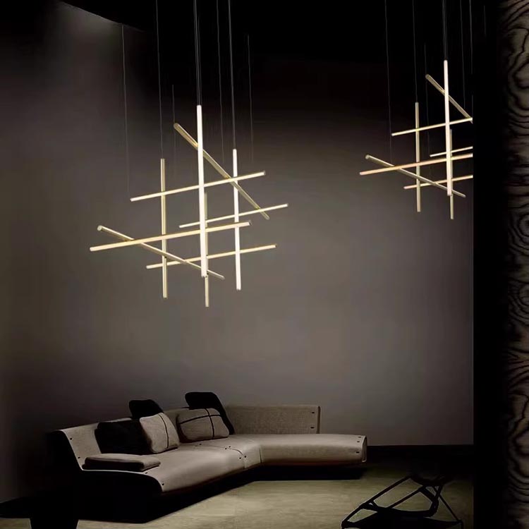 Modern Simple Custom Stainless Steel Lamp Living Room Bedroom Dining Room Hotel Lobby Chandelier Pendant Light