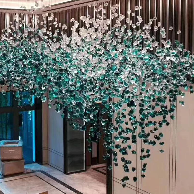 Special-shaped Lamps for Hotel Lobbies, Clubs, and Real Estate Sales Departments, Non-standard Engineering Decorative Large Chan