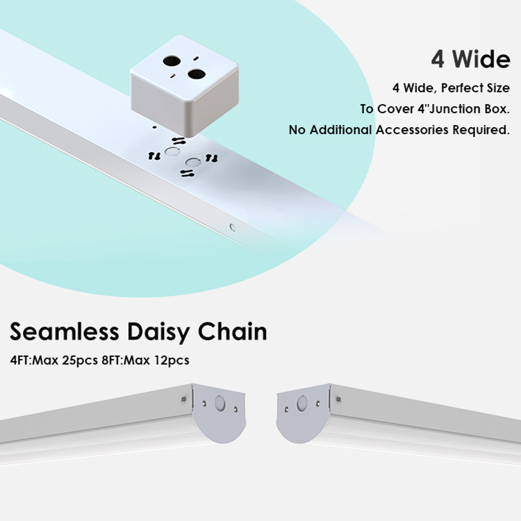 Modern Style Indoor Hotel Corridor Decor 45W 60W 70W 80W LED Batten Light Energy Saving White Design for Interior Decorations