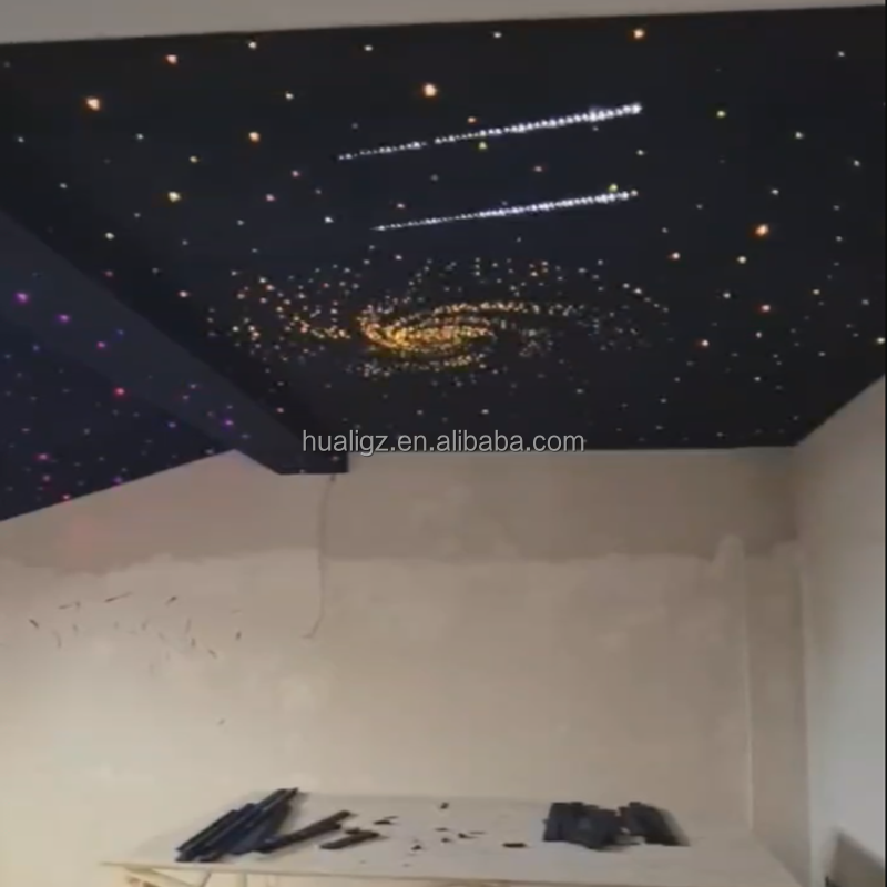 Factory Wholesale Plastic LED Fiber Optic KTV Corridor Bedroom Living Room Ceiling IP67 Water-Resistant DMX512 Control White