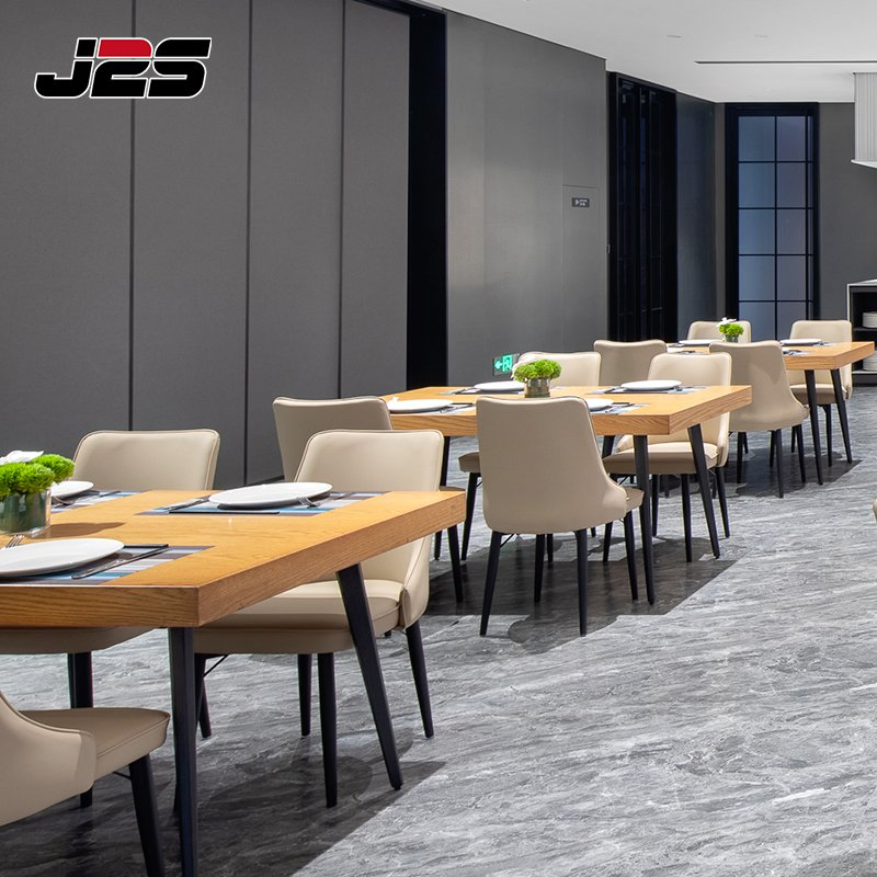 J2s Modern Restaurant Furniture Set Rectangular Tables and Chairs for Hotel Buffet Area