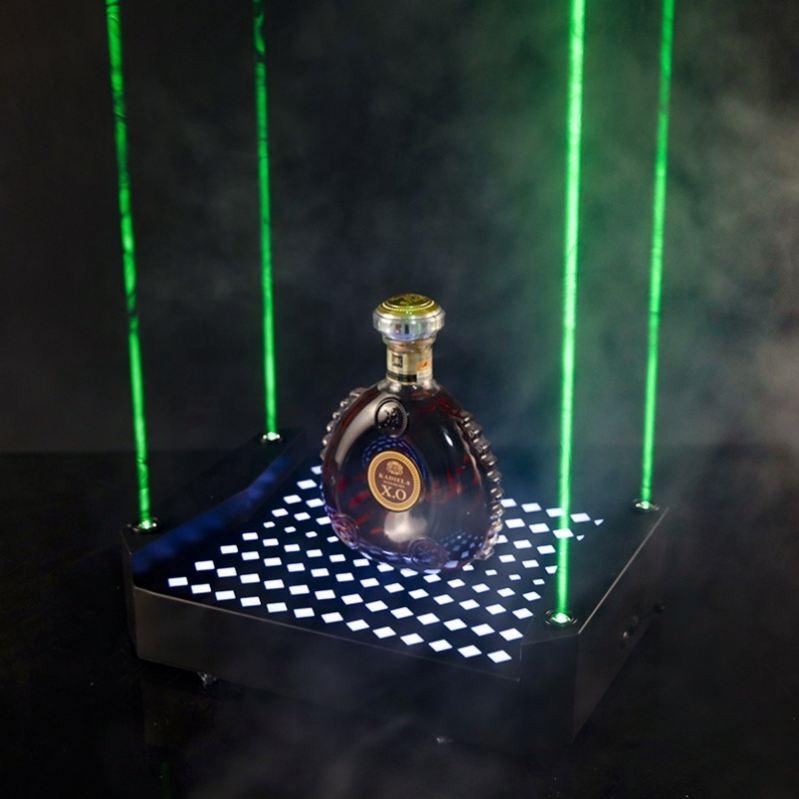Acrylic Laser Sky Full Stars LED Bottle Presenter Glorifier VIP Display XO champagne Holder for Lounge bar Party Nightclub