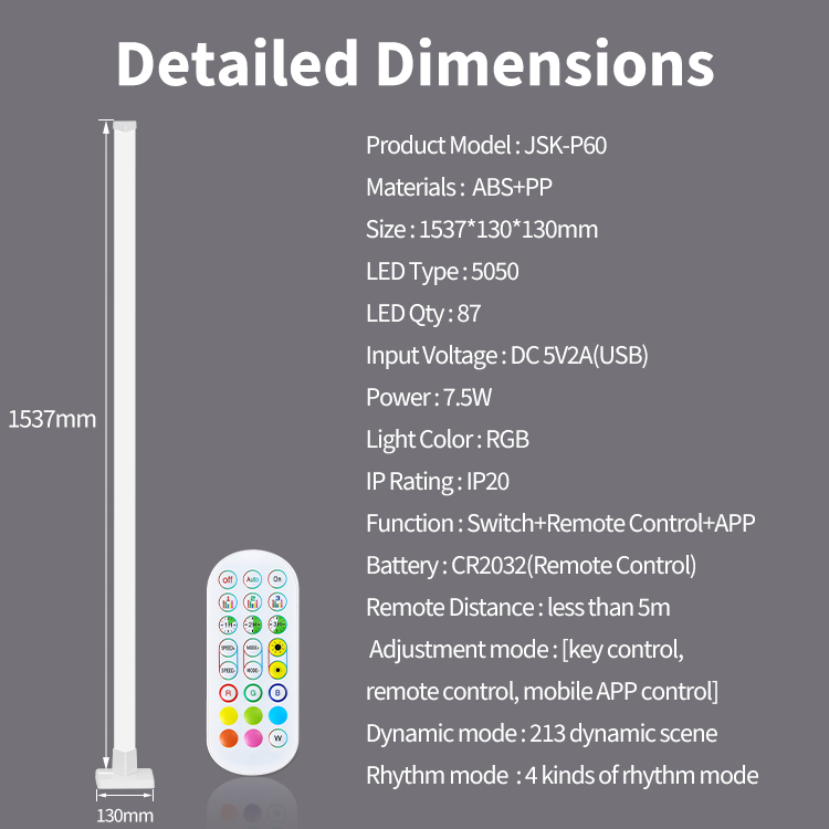 RGB Floor Lamp Display 2